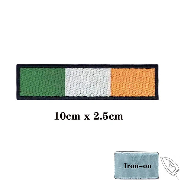 Ireland Flag Patch - Iron On/Hook & Loop Patch