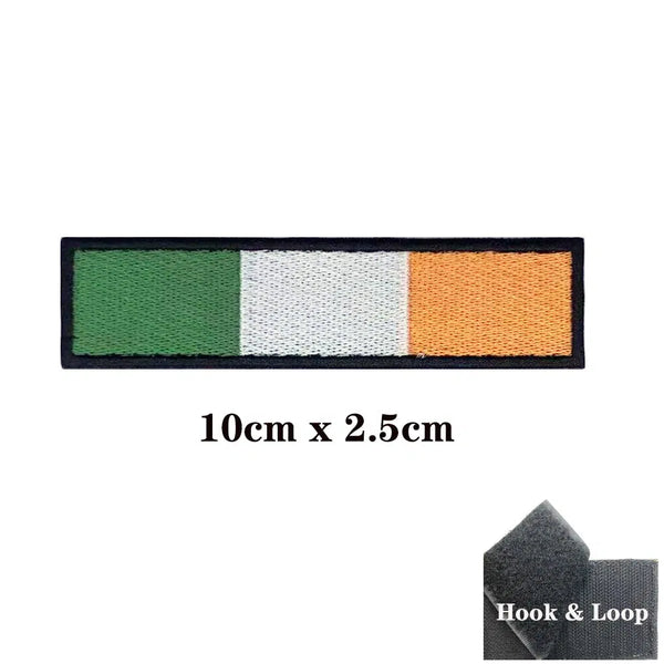 Ireland Flag Patch - Iron On/Hook & Loop Patch