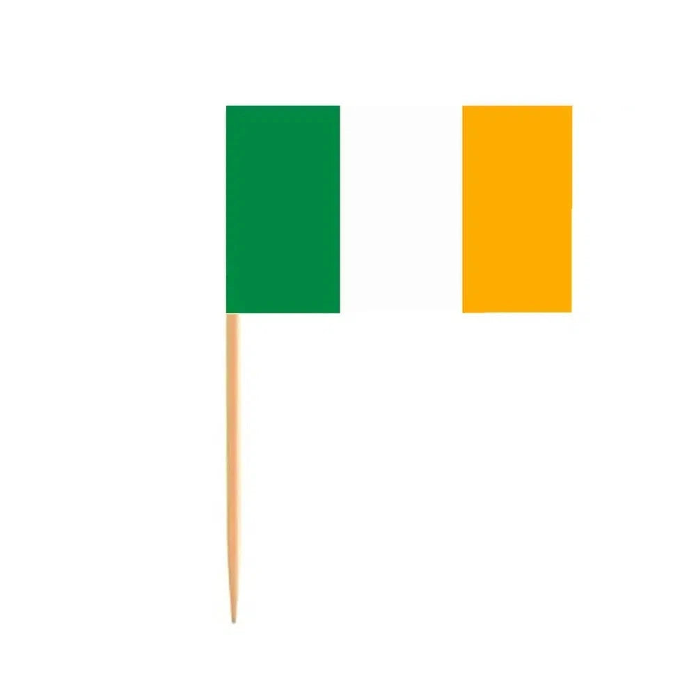 Ireland Flag Toothpicks - Cupcake Toppers (100Pcs)