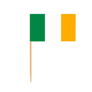 Ireland Flag Toothpicks - Cupcake Toppers (100Pcs)