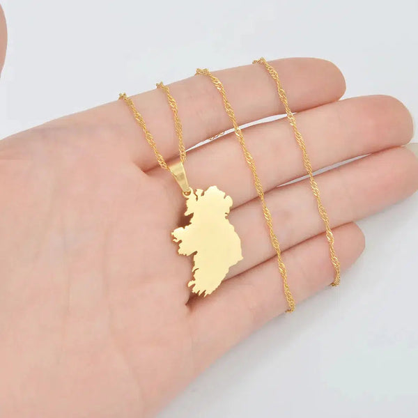 Ireland Map Necklace