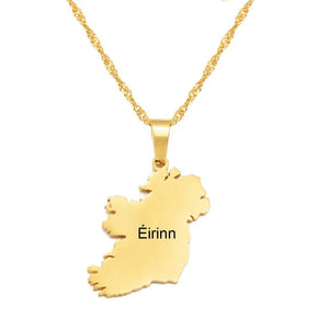 Ireland Map Necklace