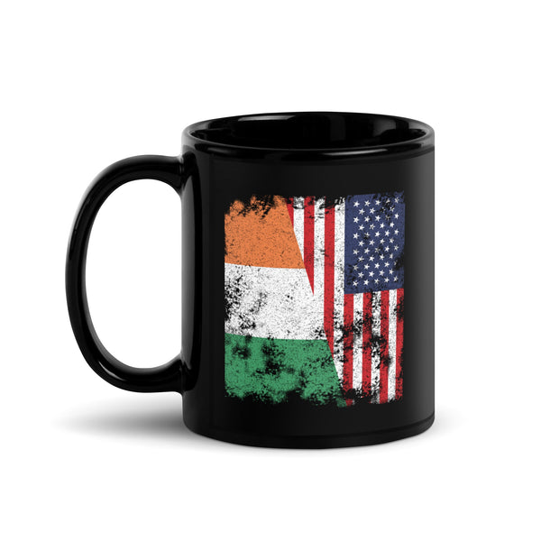 Ireland USA Flag - Half American Mug