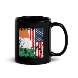 Ireland USA Flag - Half American Mug