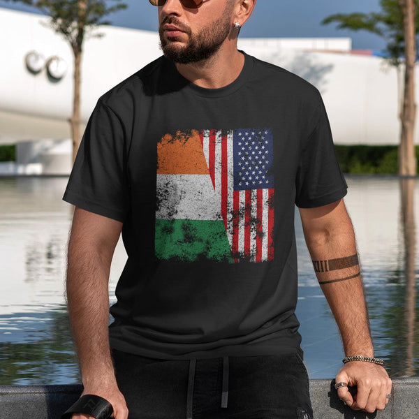 Ireland USA Flag - Half American T-Shirt