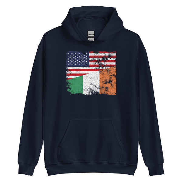 Ireland USA Flag Hoodie