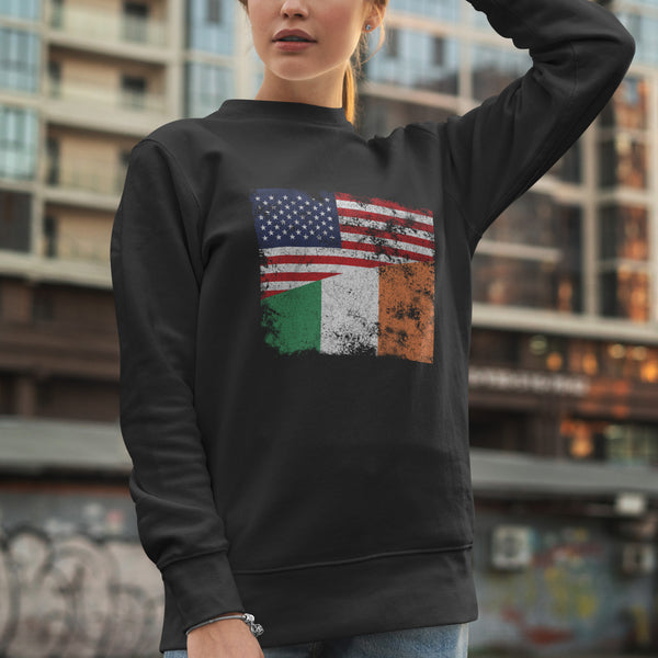 Ireland USA Flag Sweatshirt