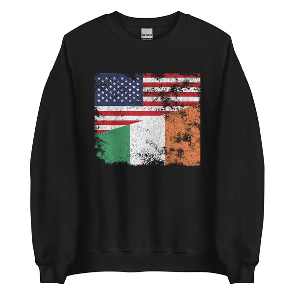 Ireland USA Flag Sweatshirt