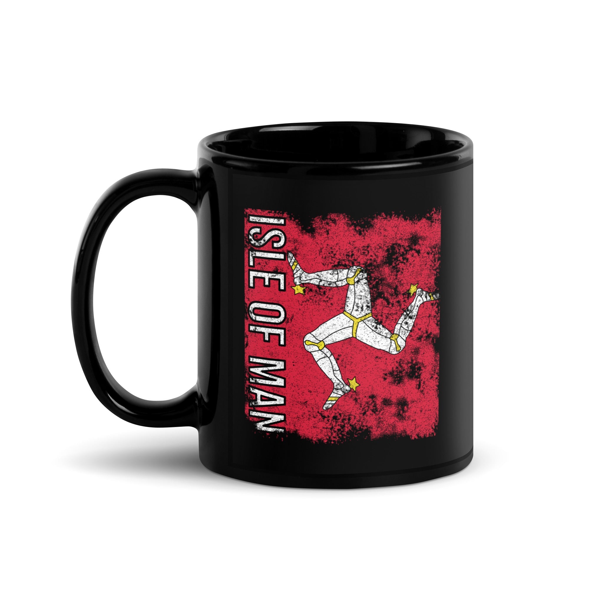 Isle Of Man Flag - Distressed Flag Mug