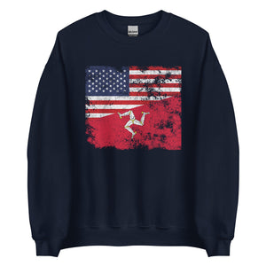 Isle Of Man USA Flag Sweatshirt