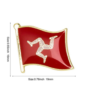 Isle of Man Flag Lapel Pin - Enamel Pin Flag