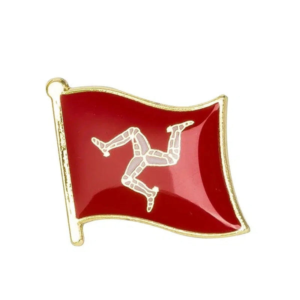 Isle of Man Flag Lapel Pin - Enamel Pin Flag