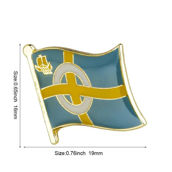 Isle of Skye Flag Lapel Pin - Enamel Pin Flag