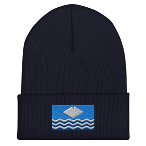 Isle of Wight Flag Beanie - Embroidered Winter Hat