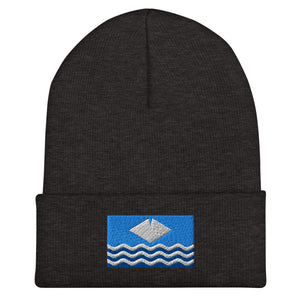 Isle of Wight Flag Beanie - Embroidered Winter Hat