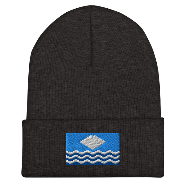 Isle of Wight Flag Beanie - Embroidered Winter Hat