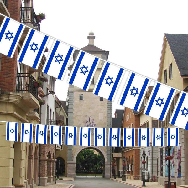 Israel Flag Bunting Banner - 20Pcs