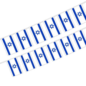 Israel Flag Bunting Banner - 20Pcs
