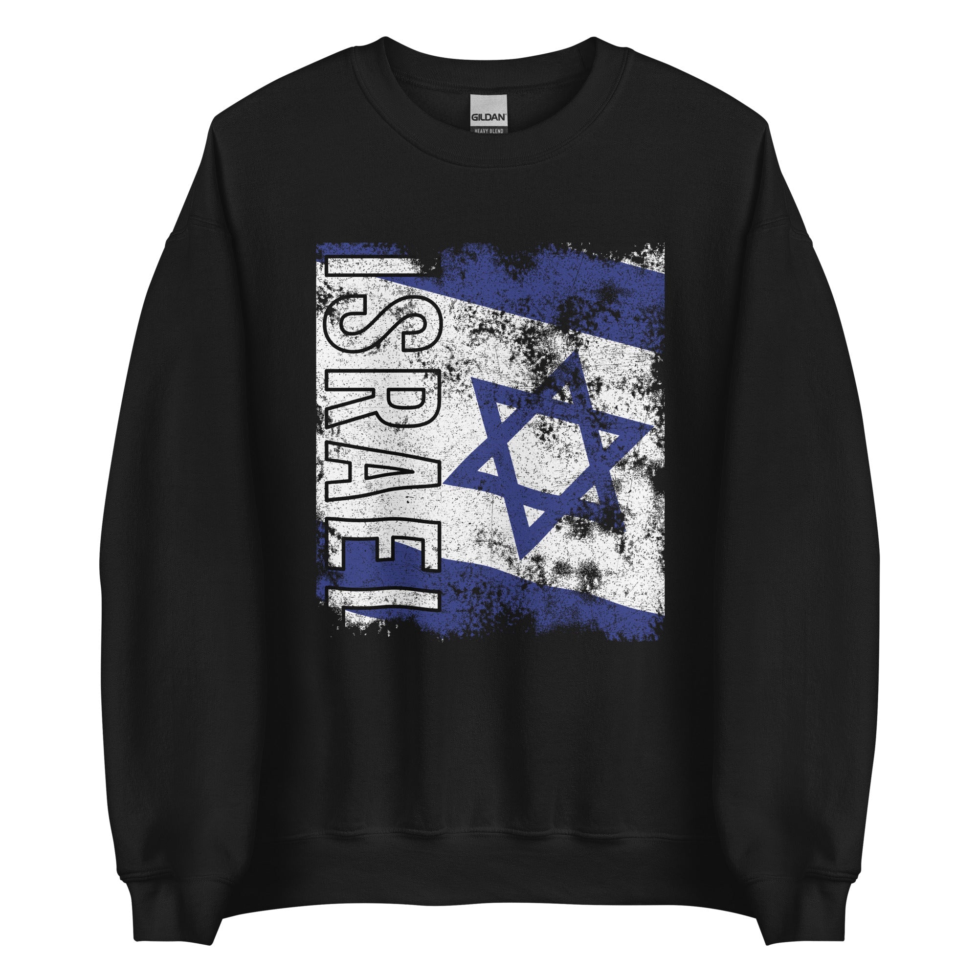 Israel Flag - Distressed Flag Sweatshirt