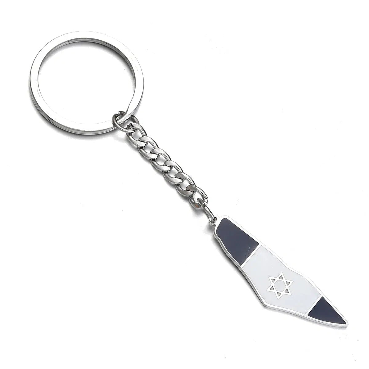 Israel Flag Map Keychain