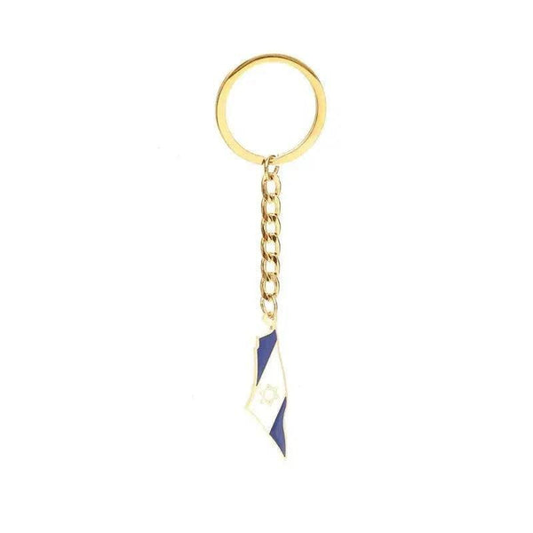Israel Flag Map Keychain Collection