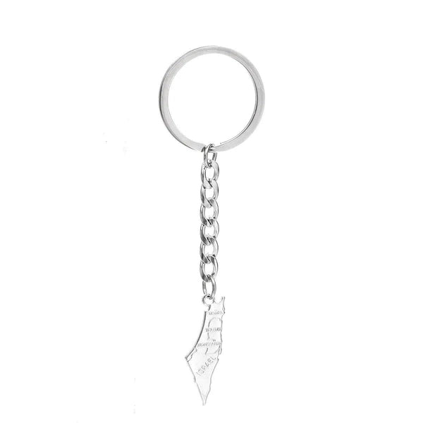 Israel Flag Map Keychain Collection