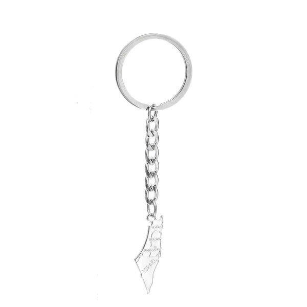 Israel Flag Map Keychain Collection