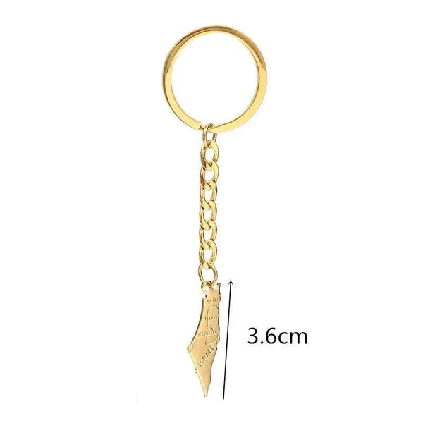 Israel Flag Map Keychain Collection