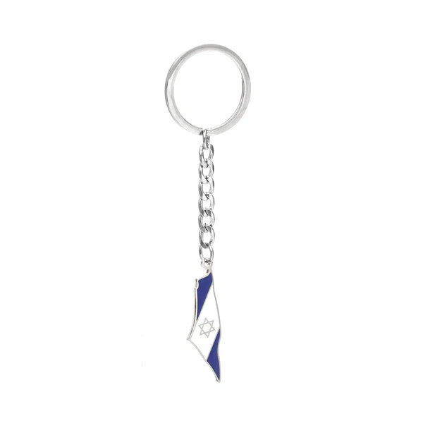 Israel Flag Map Keychain Collection