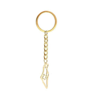 Israel Flag Map Keychain Collection