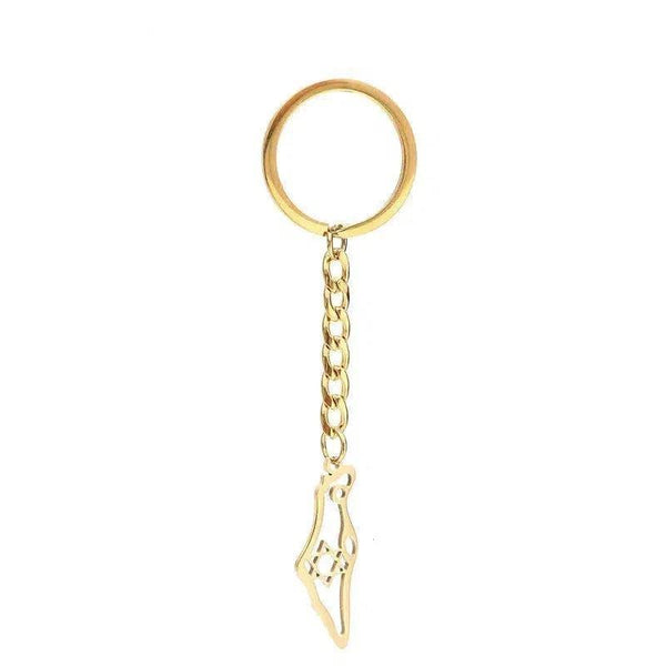 Israel Flag Map Keychain Collection