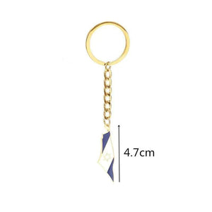Israel Flag Map Keychain Collection