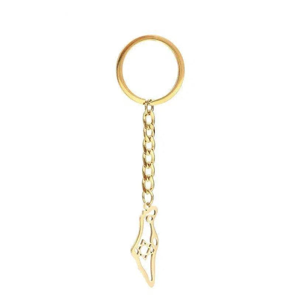 Israel Flag Map Keychain Collection
