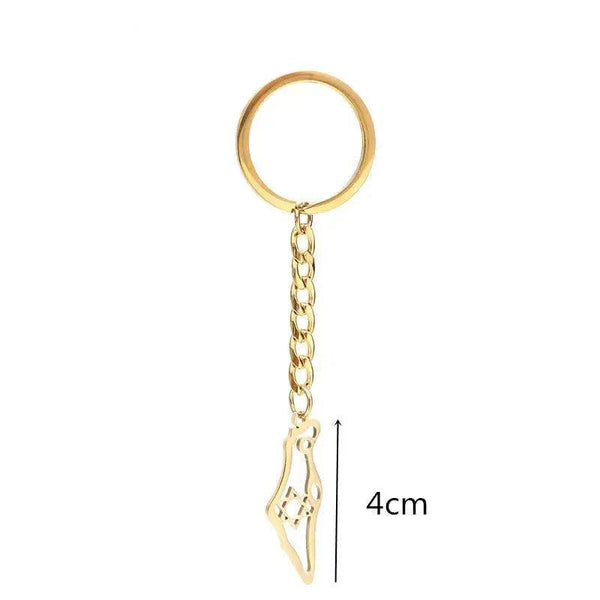 Israel Flag Map Keychain Collection