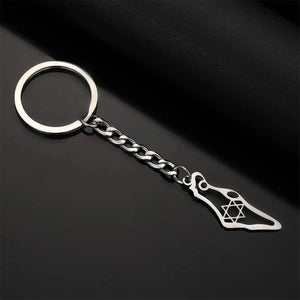 Israel Flag Map Keychain Collection