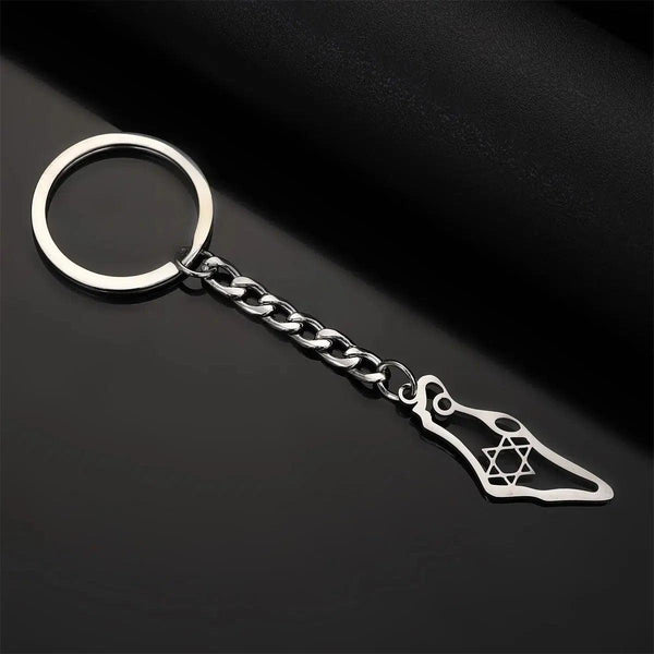 Israel Flag Map Keychain Collection