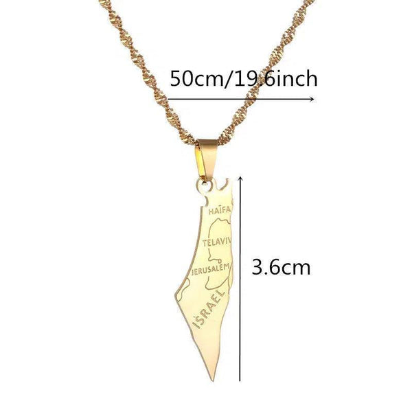 Israel Flag Map Keychain Collection