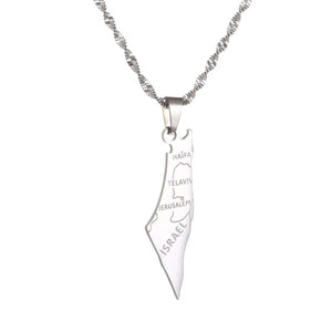 Israel Flag Map Keychain Collection