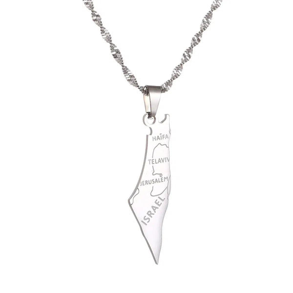 Israel Flag Map Keychain Collection