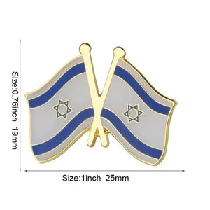 Israel Friendship Flag Lapel Pin Collection - Enamel Pin Flag