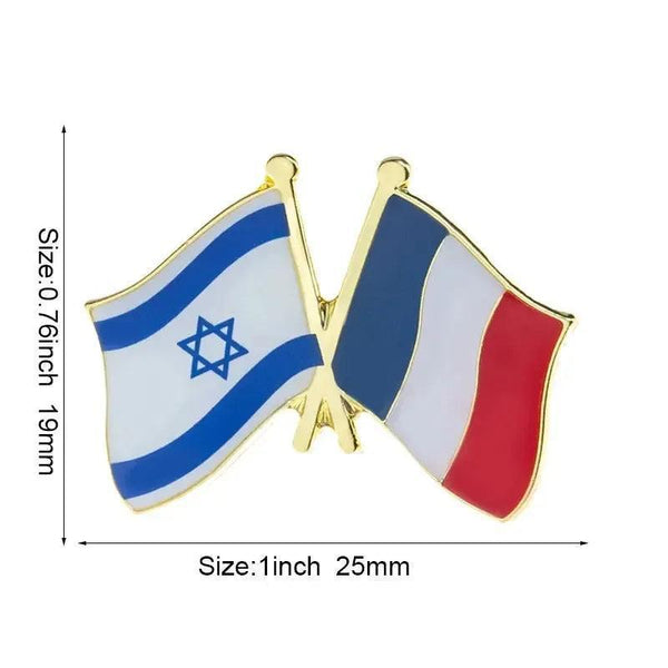 Israel Friendship Flag Lapel Pin Collection - Enamel Pin Flag