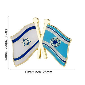 Israel Friendship Flag Lapel Pin Collection - Enamel Pin Flag