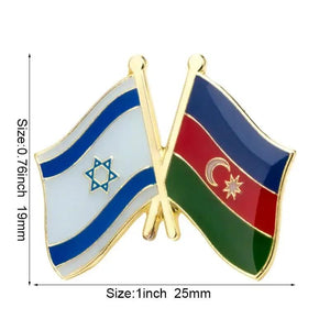 Israel Friendship Flag Lapel Pin Collection - Enamel Pin Flag