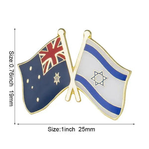 Israel Friendship Flag Lapel Pin Collection - Enamel Pin Flag