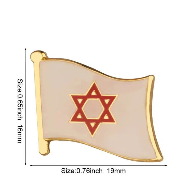 Israel Friendship Flag Lapel Pin Collection - Enamel Pin Flag