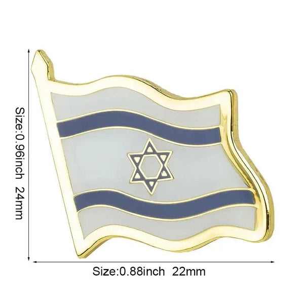 Israel Friendship Flag Lapel Pin Collection - Enamel Pin Flag