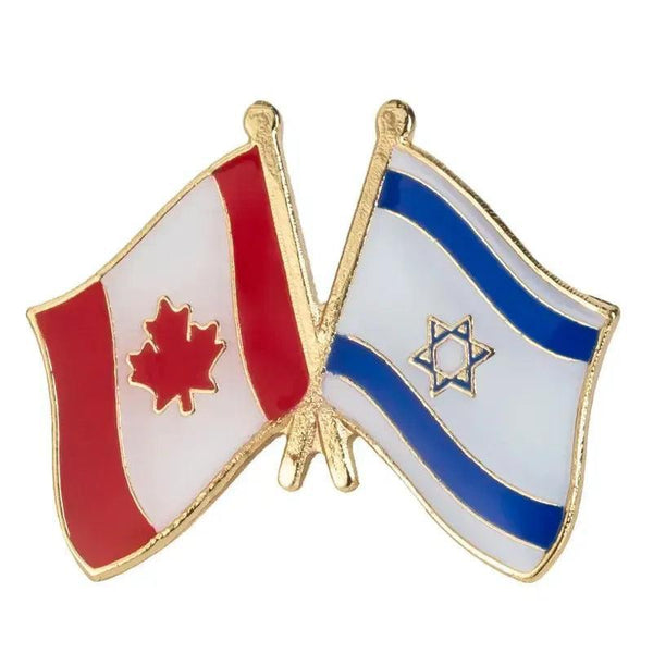 Israel Friendship Flag Lapel Pin Collection - Enamel Pin Flag