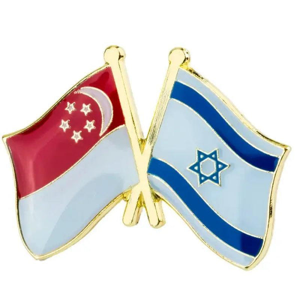 Israel Friendship Flag Lapel Pin Collection - Enamel Pin Flag