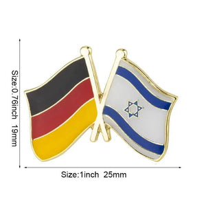 Israel Friendship Flag Lapel Pin Collection - Enamel Pin Flag