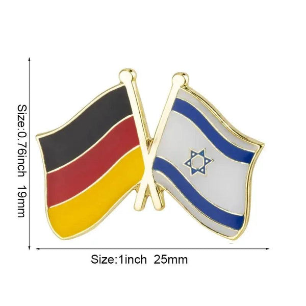 Israel Friendship Flag Lapel Pin Collection - Enamel Pin Flag